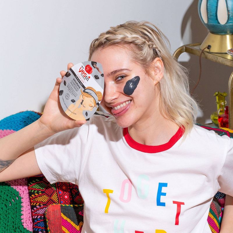 Yes To Tomatoes Detoxifying Black Charcoal Mud Mask - 0.33 fl oz