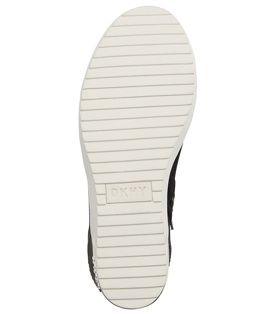 DKNY Catelin Hidden Wedge Logo Detail High Top Sock Sneakers