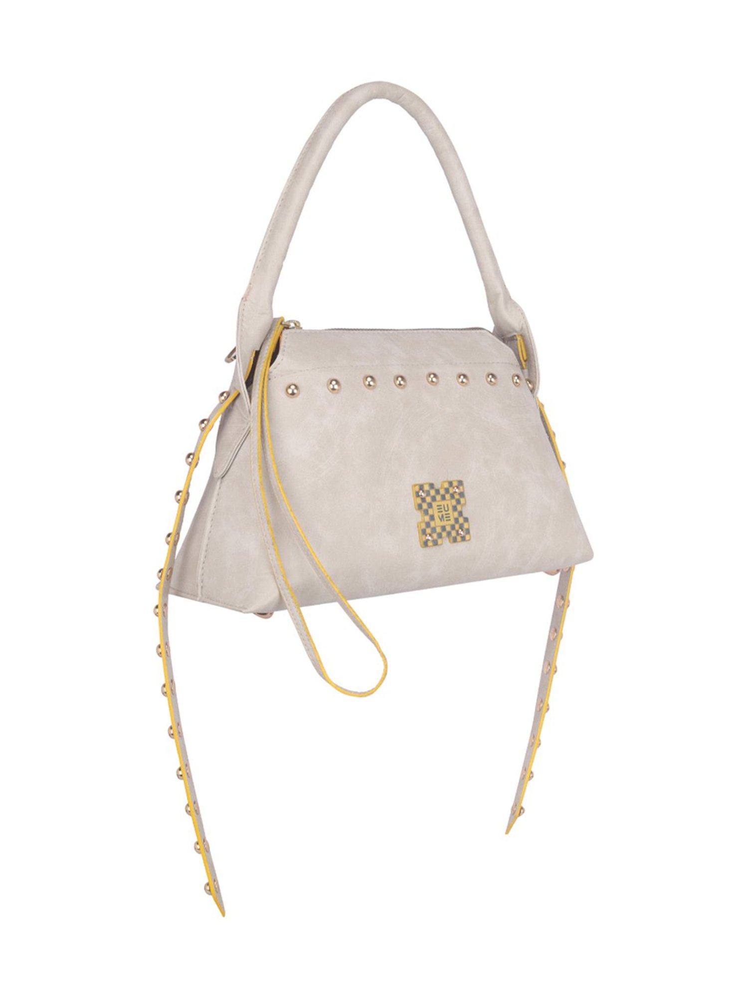 Eume Rose Off white Leather Cross Body Bag
