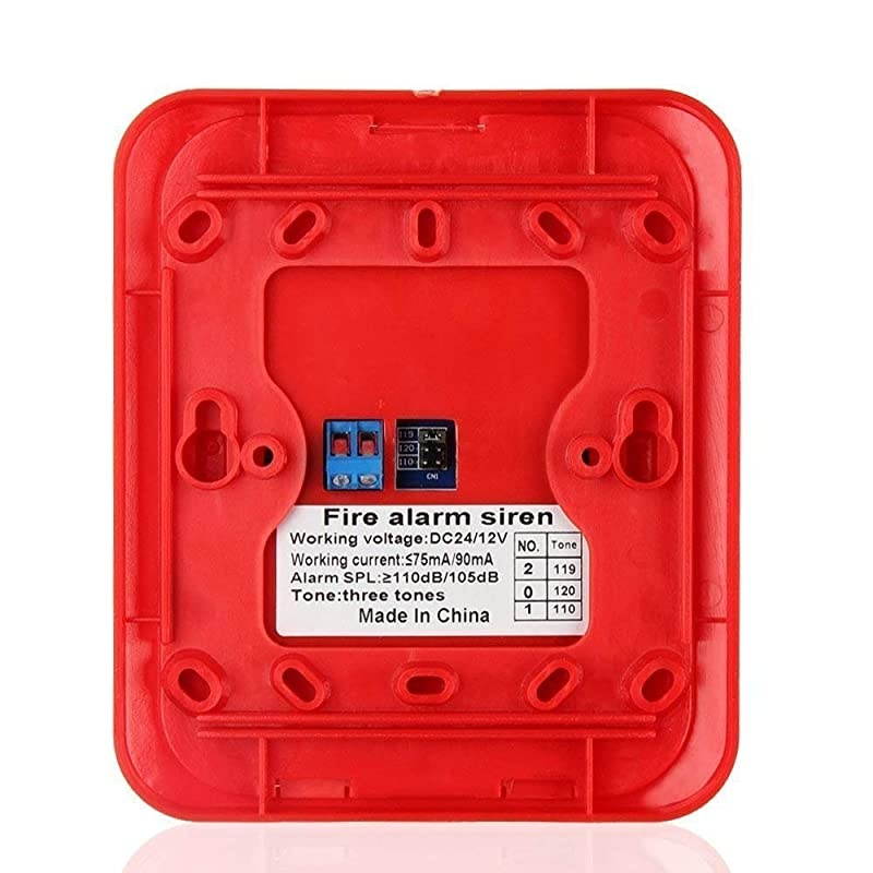 Fire Alarm Siren Strobe,Alarm SIiren Horn Home Security Safe System for House, Office, Hotel etc First Aid Emergency Situation