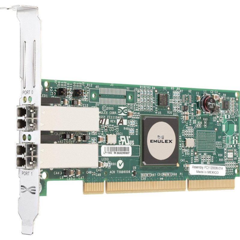 LP11002-E Emulex LightPulse 4GB Dual Ports Fibre PCI-X