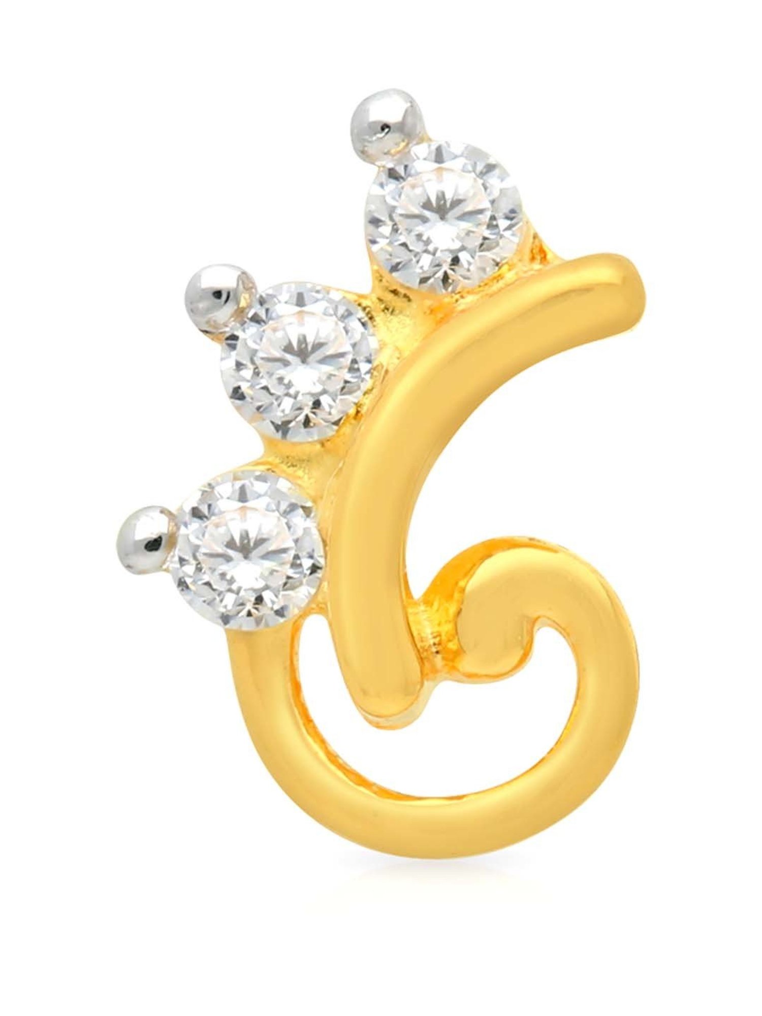 Malabar Gold and Diamonds 22k Gold Nosepin for Women