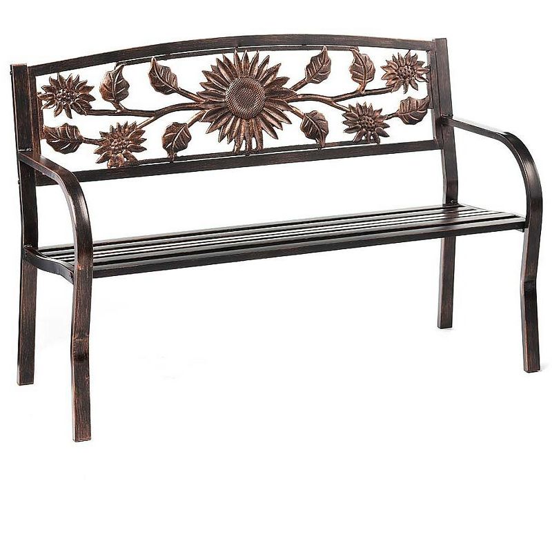 Sunflower Metal Garden Bench