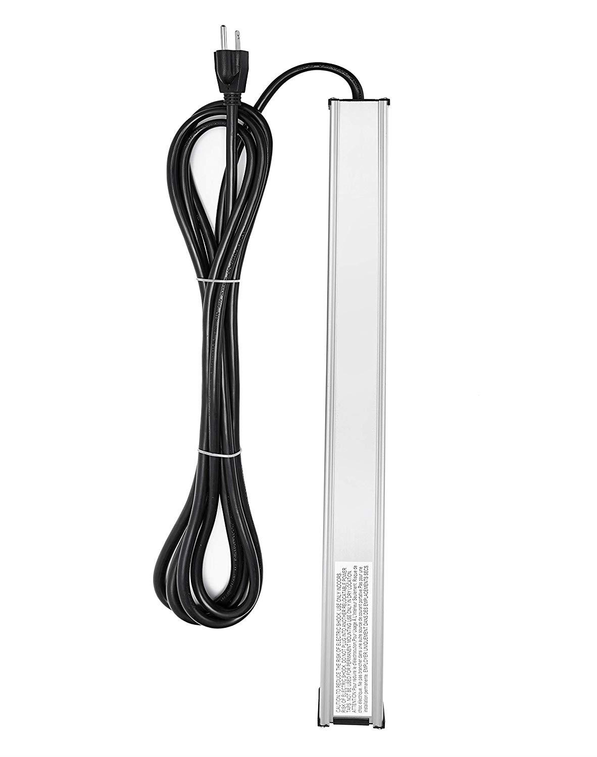 Surge Protector Power Strip 16-Outlet ETL Certified Heavy Duty Metal Power Socket with Circuit Breaker and 15 FT Long Cord