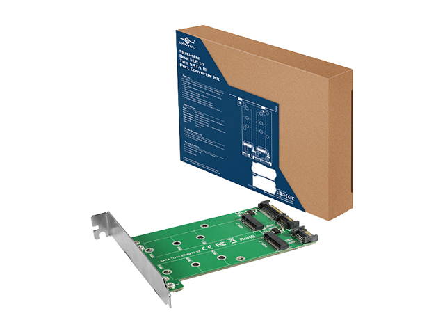 VANTEC UGT-M2ST120 Multi-size&nbsp;M.2&nbsp;to&nbsp;SATA&nbsp;III&nbsp;Converter&nbsp;Kit