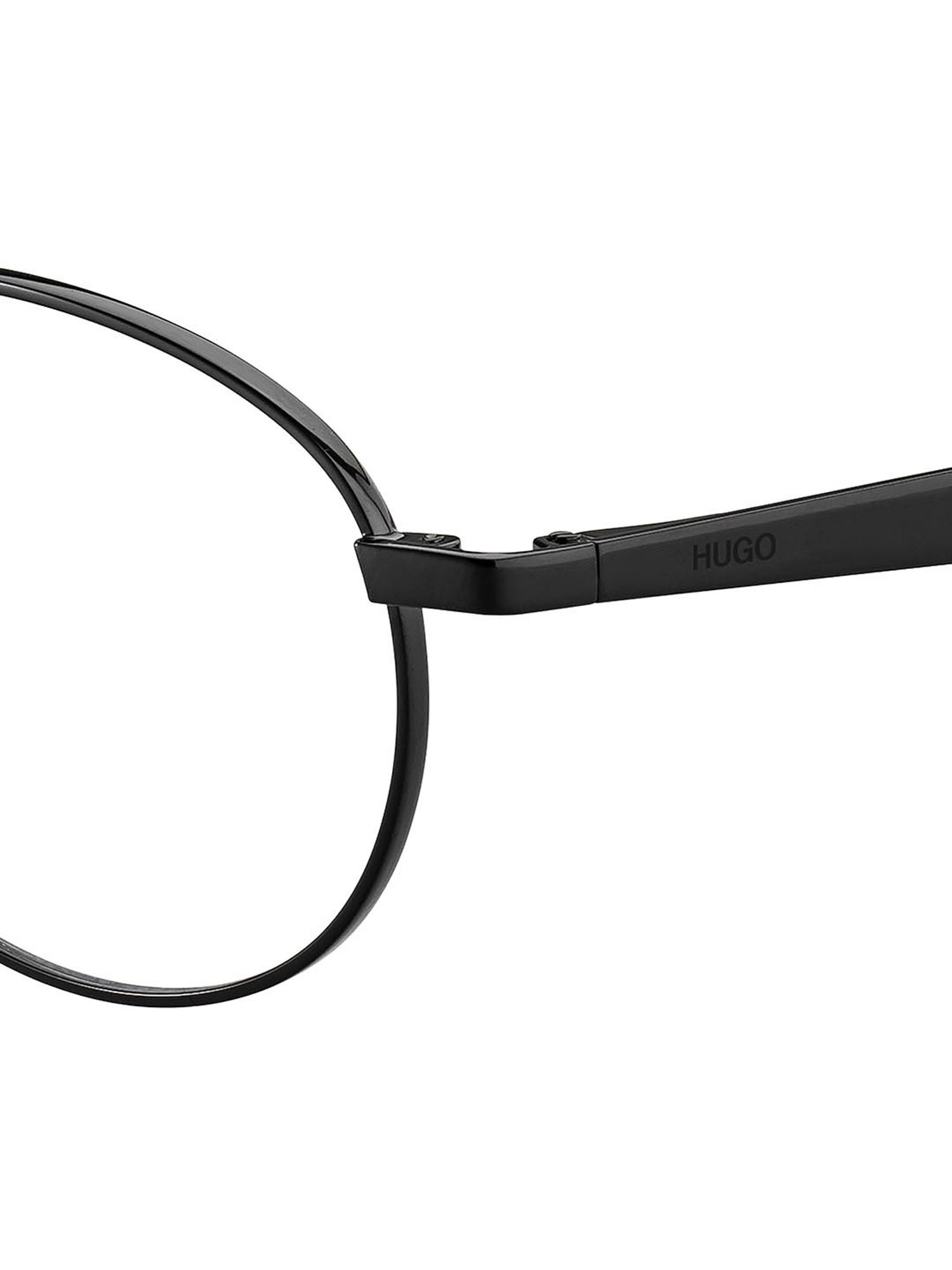 HUGO Black Oval Eye Frames for Men