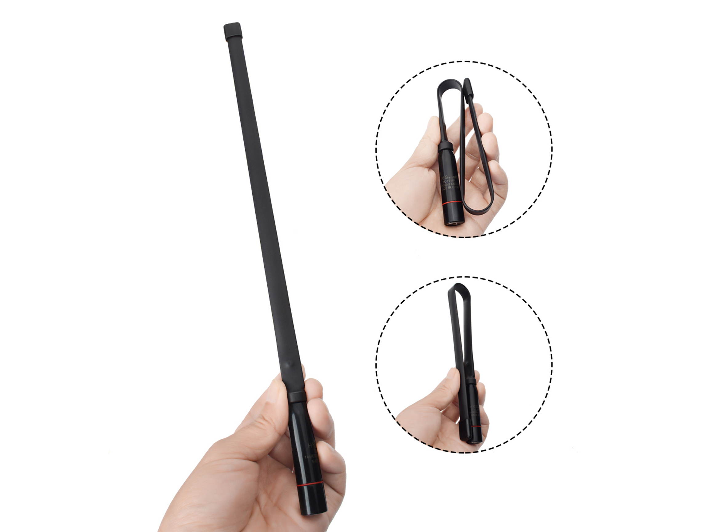 HYS Tactical SMA-Male Dual Band 2Meter 70cm Antenna For Yaesu TYT Vertex Radio Walkie Talkie