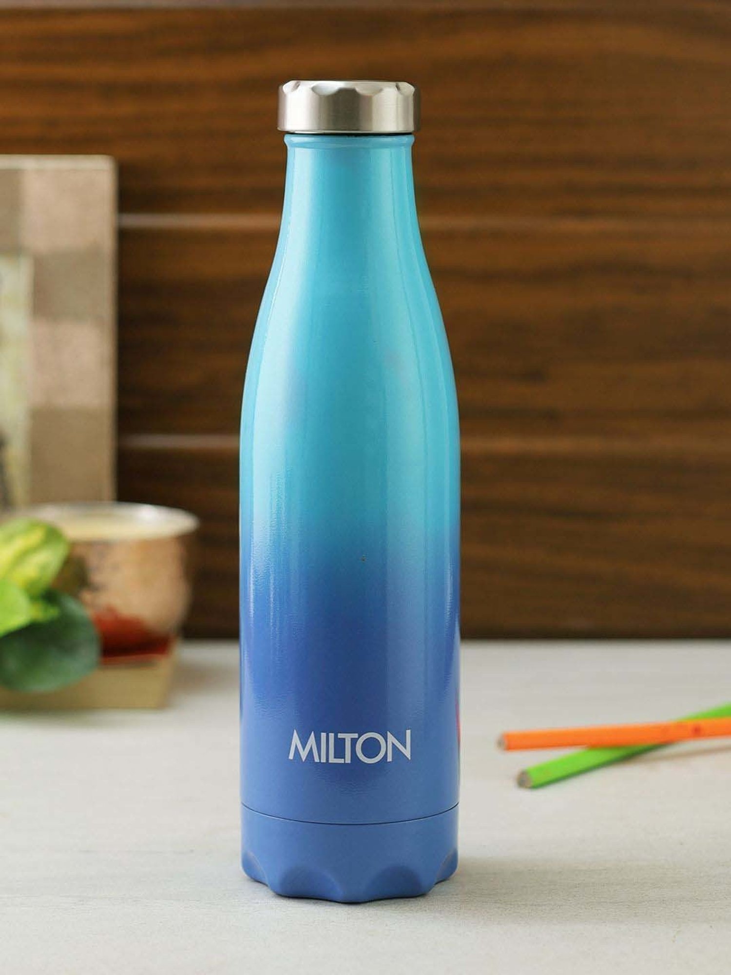 Milton Blue Stainless Steel Prudent 500 Thermosteel Hot & Cold Water Bottle (0.5 L)