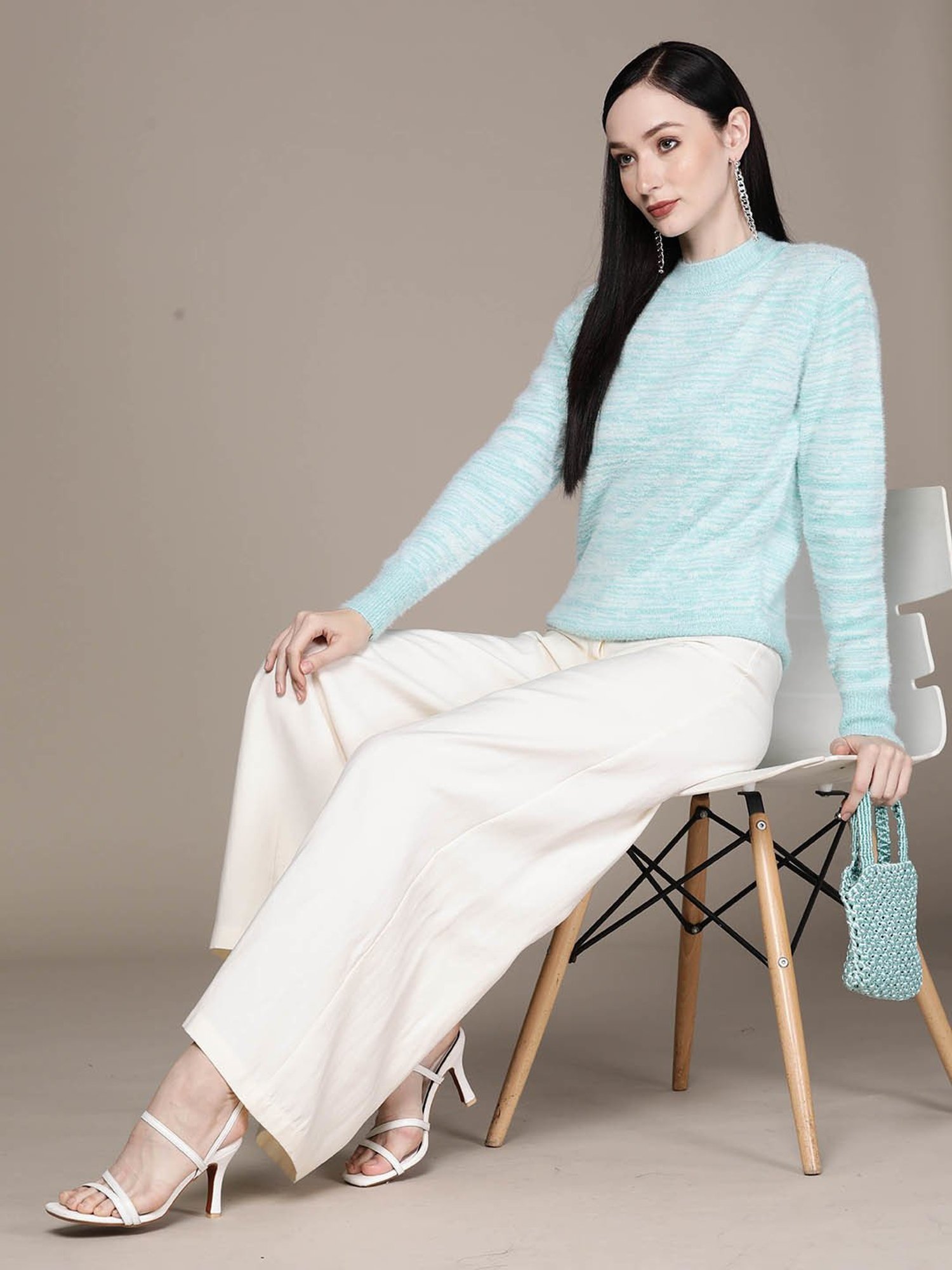 aarke Ritu Kumar Turquoise Sweater