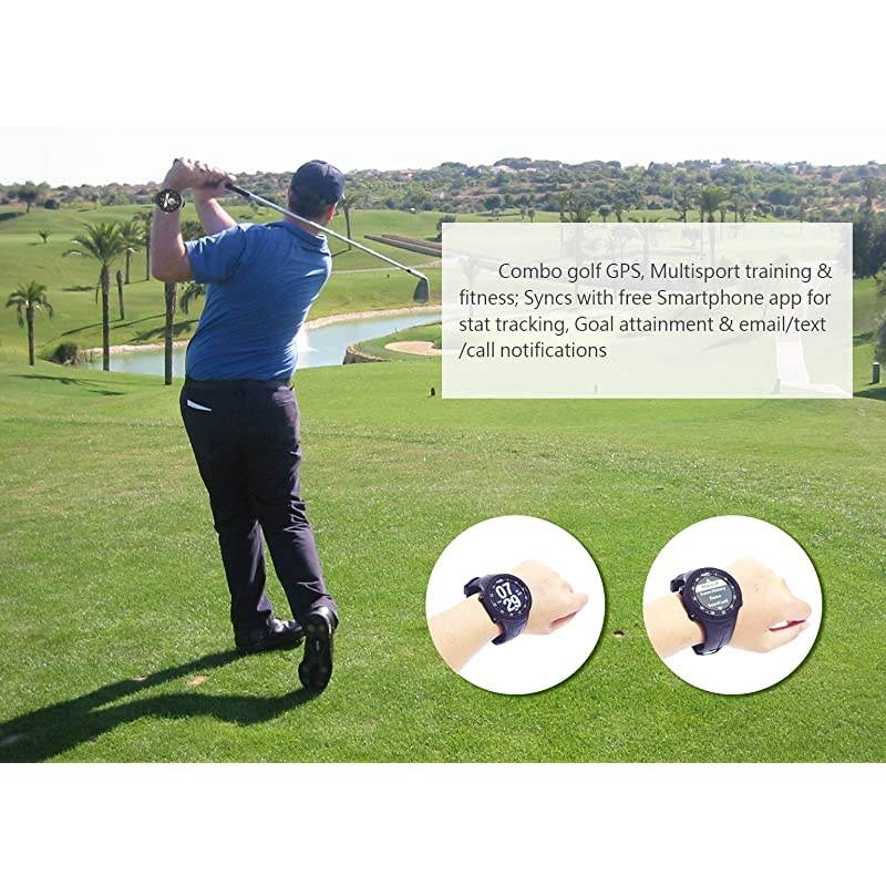 GB3 Golf Triathlon Sport GPS Watch - Range Finder - Running Cycling Swimming Smart GPS Watch - Android iOS app