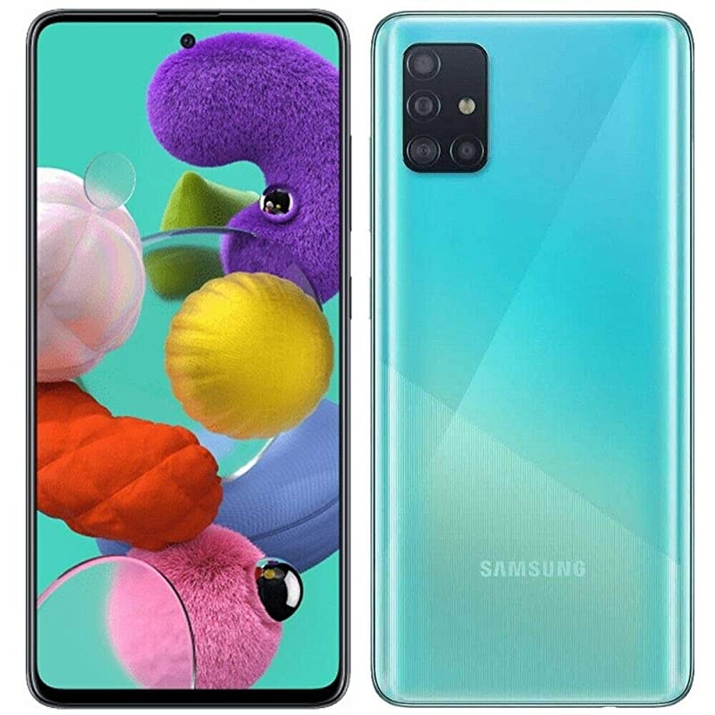 Galaxy A51 A515F 128GB DUOS GSM Unlocked Phone w/Quad Camera 48 MP + 12 MP + 5 MP + 5 MP (International Variant/US Compatible LTE) - Prism Crush Blue
