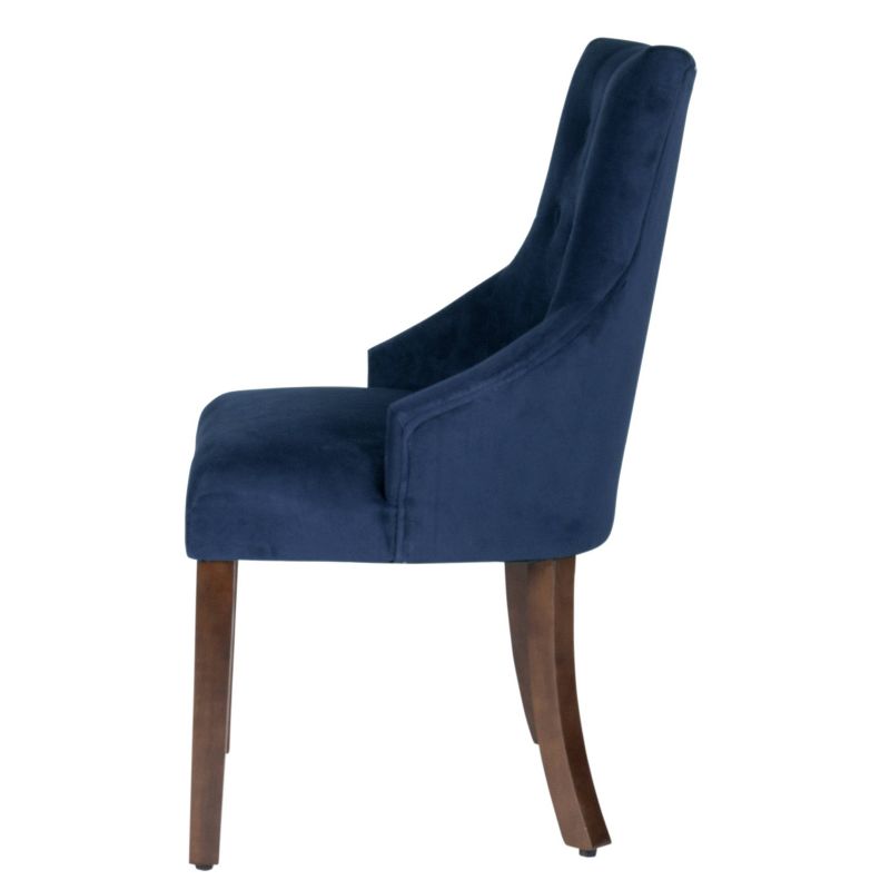 Tufted Accent Chair Blue - HomePop