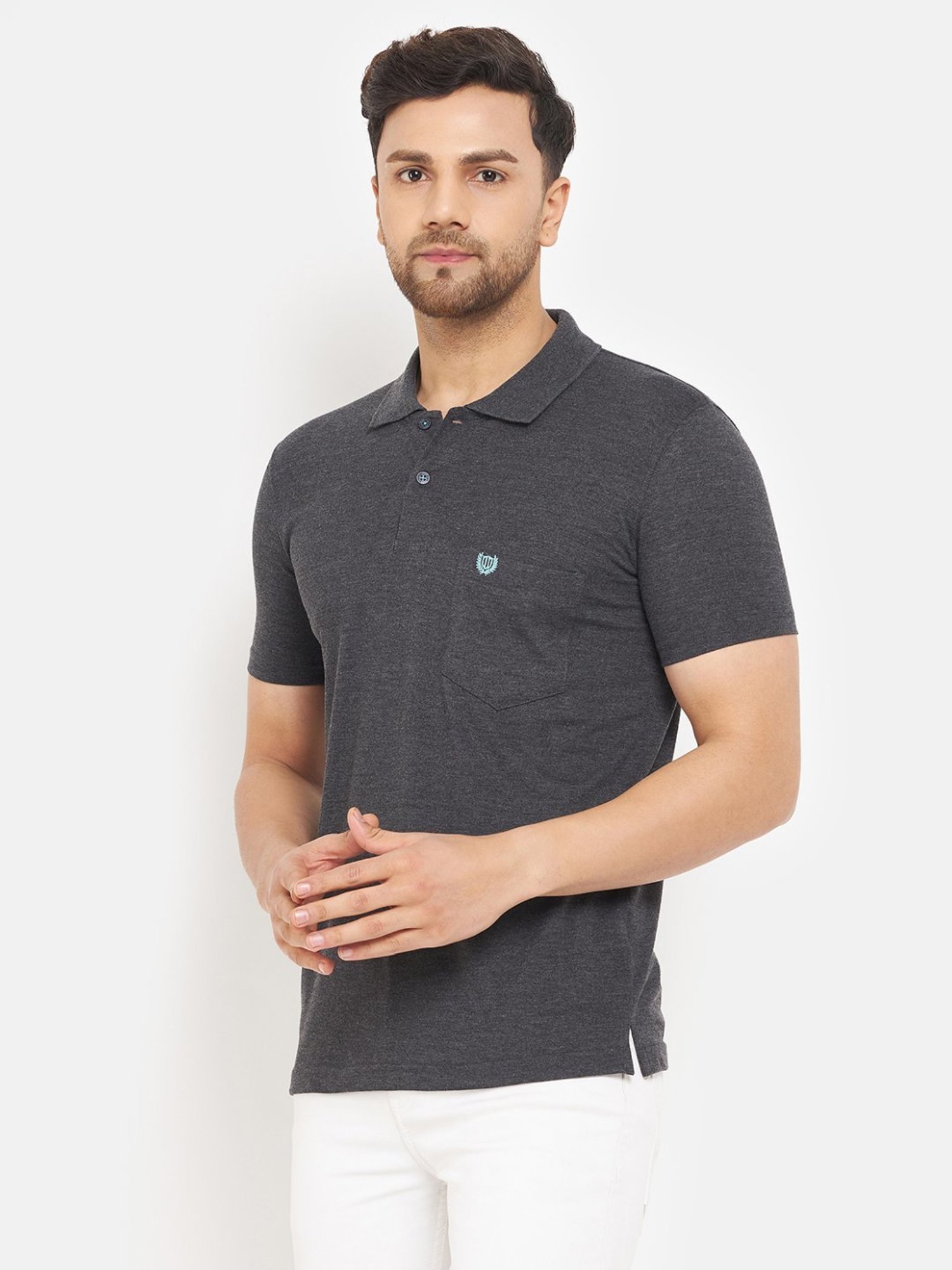 Duke Dark Grey Regular Fit Polo T-Shirt