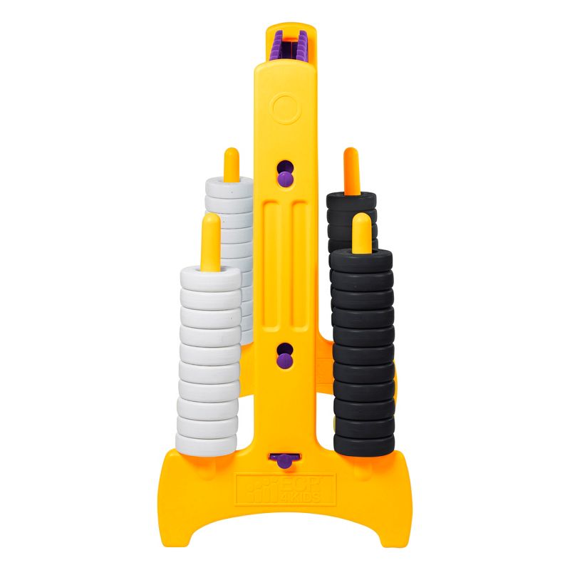 ECR4Kids Jumbo 4-to-Score Giant Game with Carry Bag, Lawn Game, Connect-All-4 - Purple and Gold