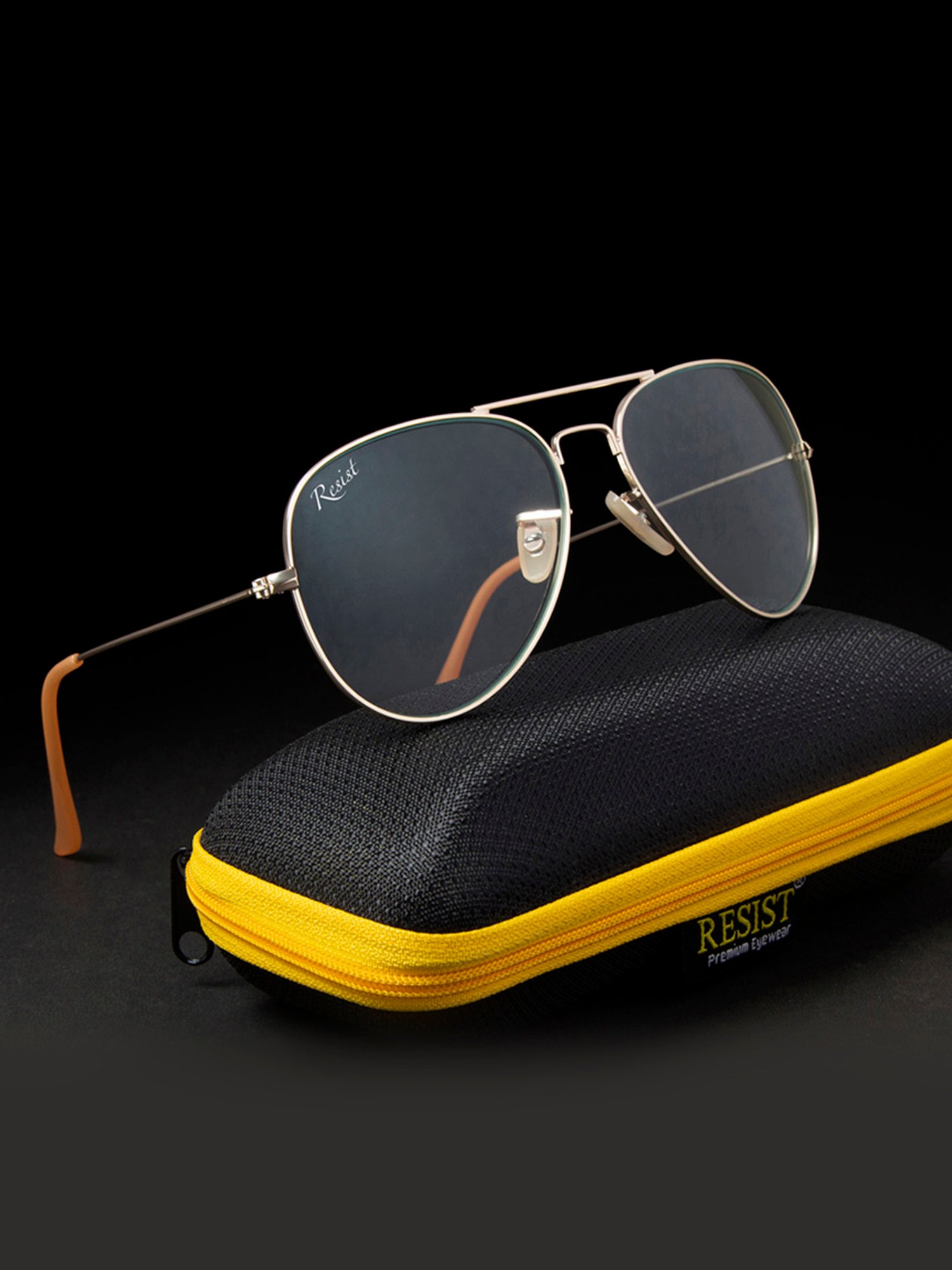 Resist Eyewear Clear Aviator UV Protection Unisex Sunglasses