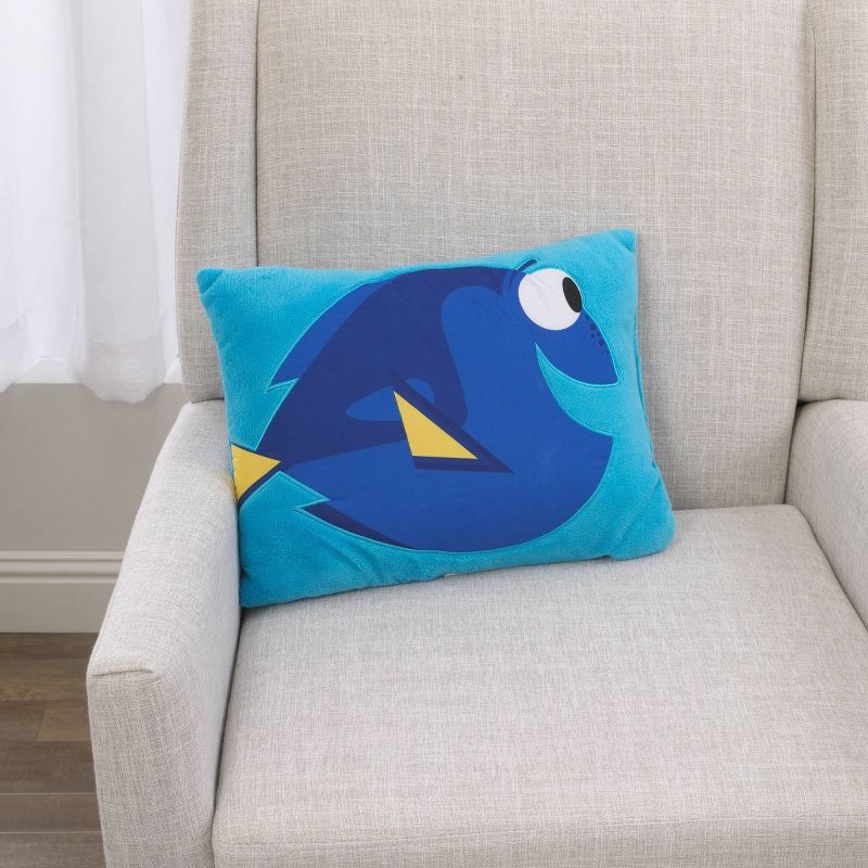 Finding Dory Blue Throw Pillow (16"x12")