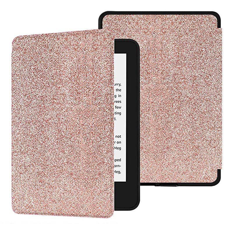 PU Leather Case for Allnew Kindle Paperwhite 10th Gen 2018 Release onlyWill Not fit Prior Gen Kindle Devices Shinning Gold