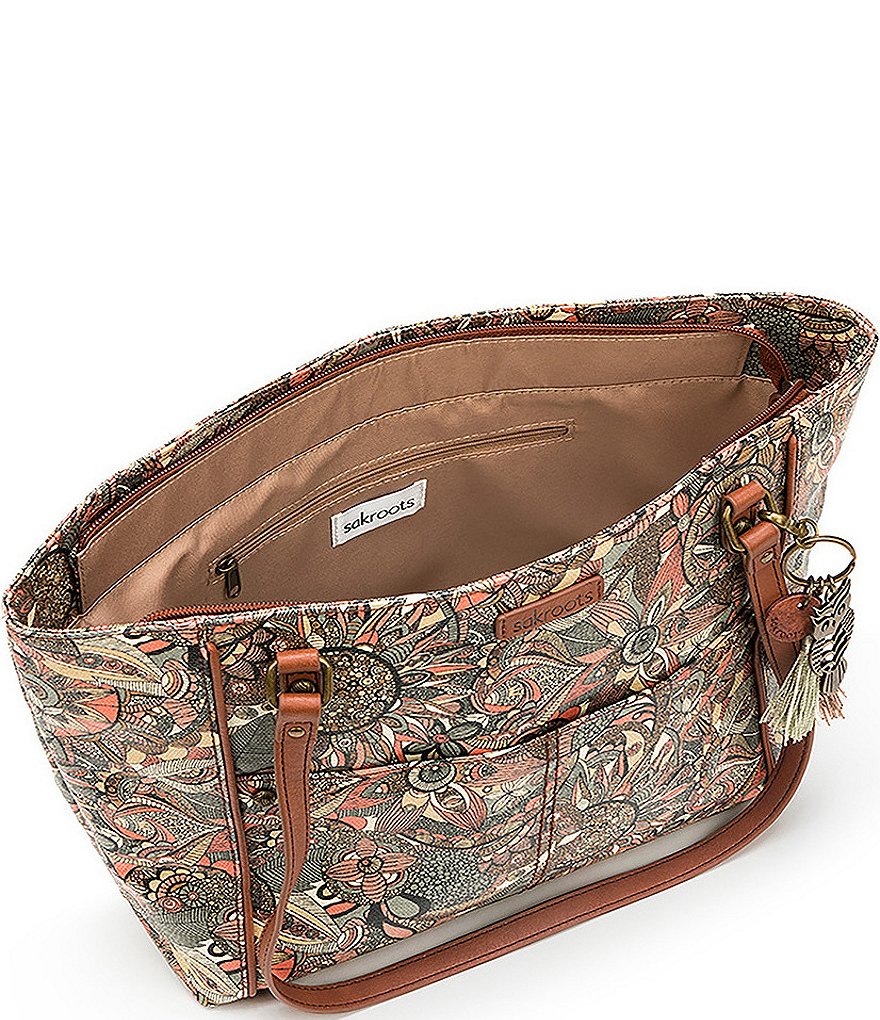 Sakroots Artist Circle Metro Floral Tote Bag