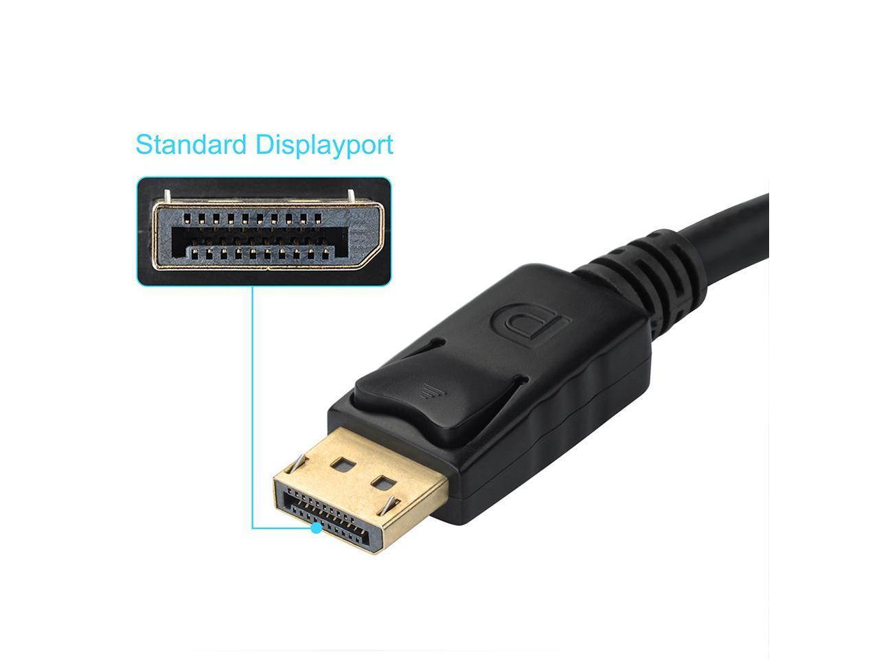 1080P DisplayPort DP To VGA Cable Male to Female Adapter