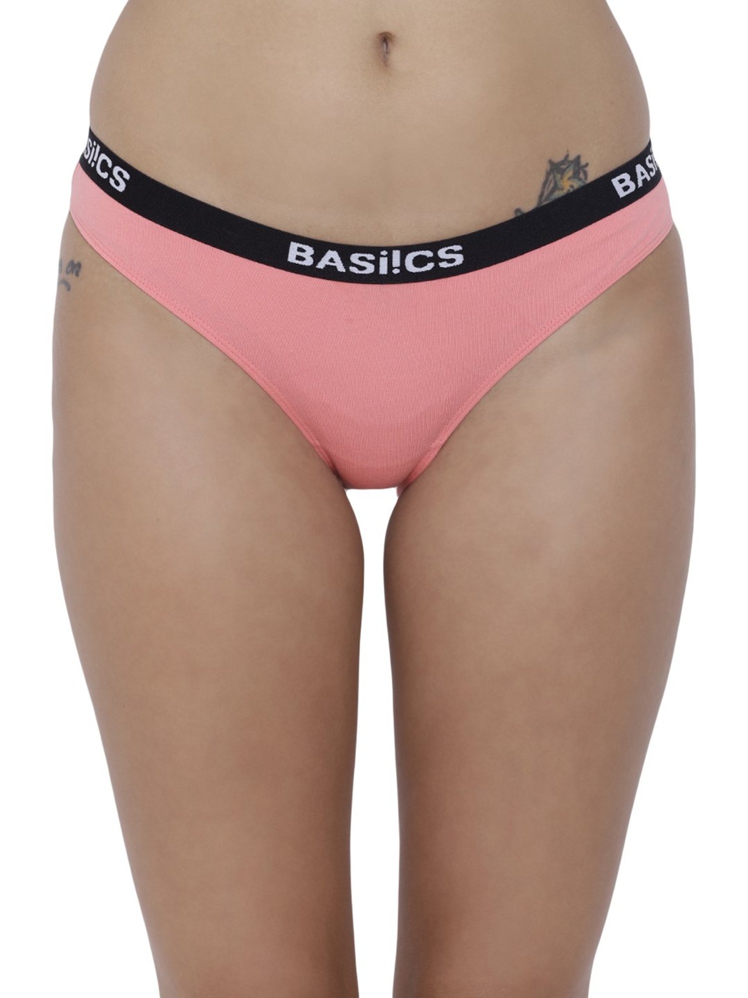 BASIICS by La Intimo Multicolor Cotton Bikini Panty ( Pack Of 3 )