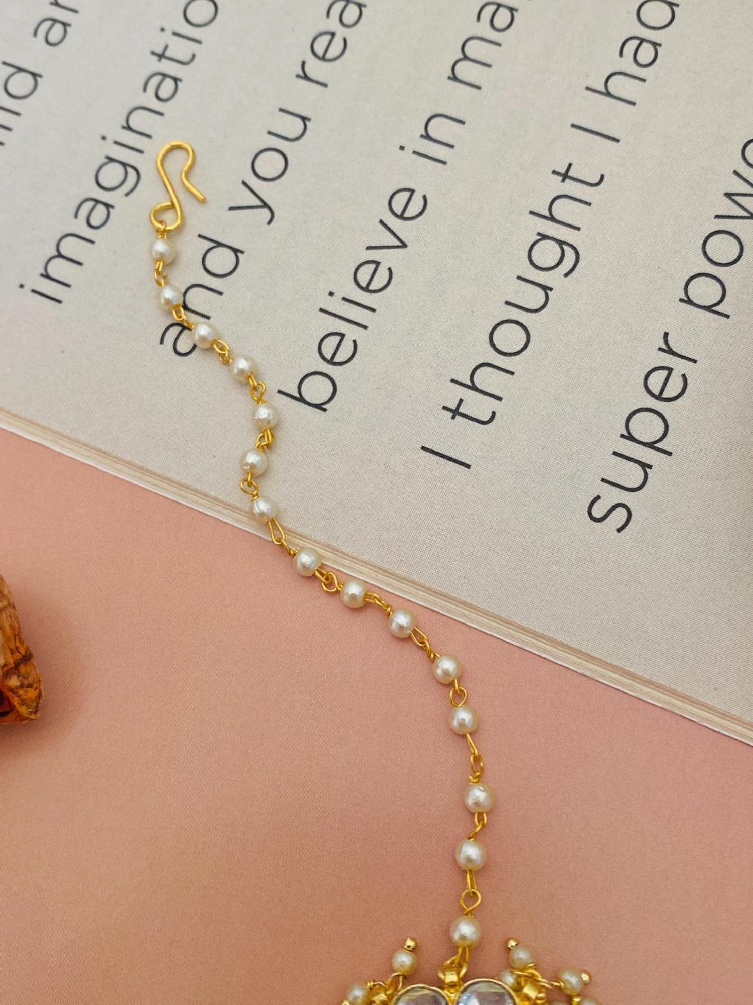 Abdesigns Gold-Plated Royal Kundan Maang Tikka