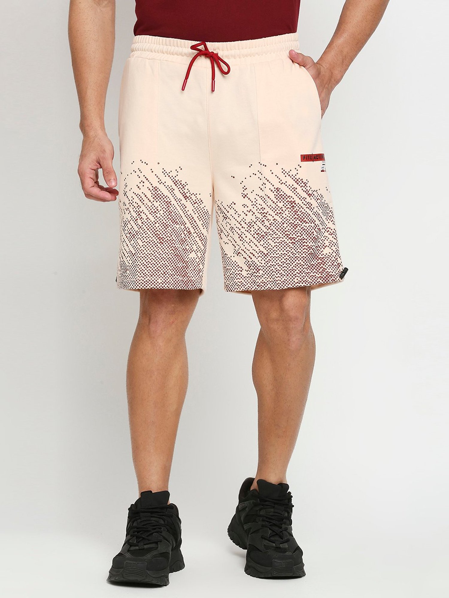Fitz Peach Printed Shorts