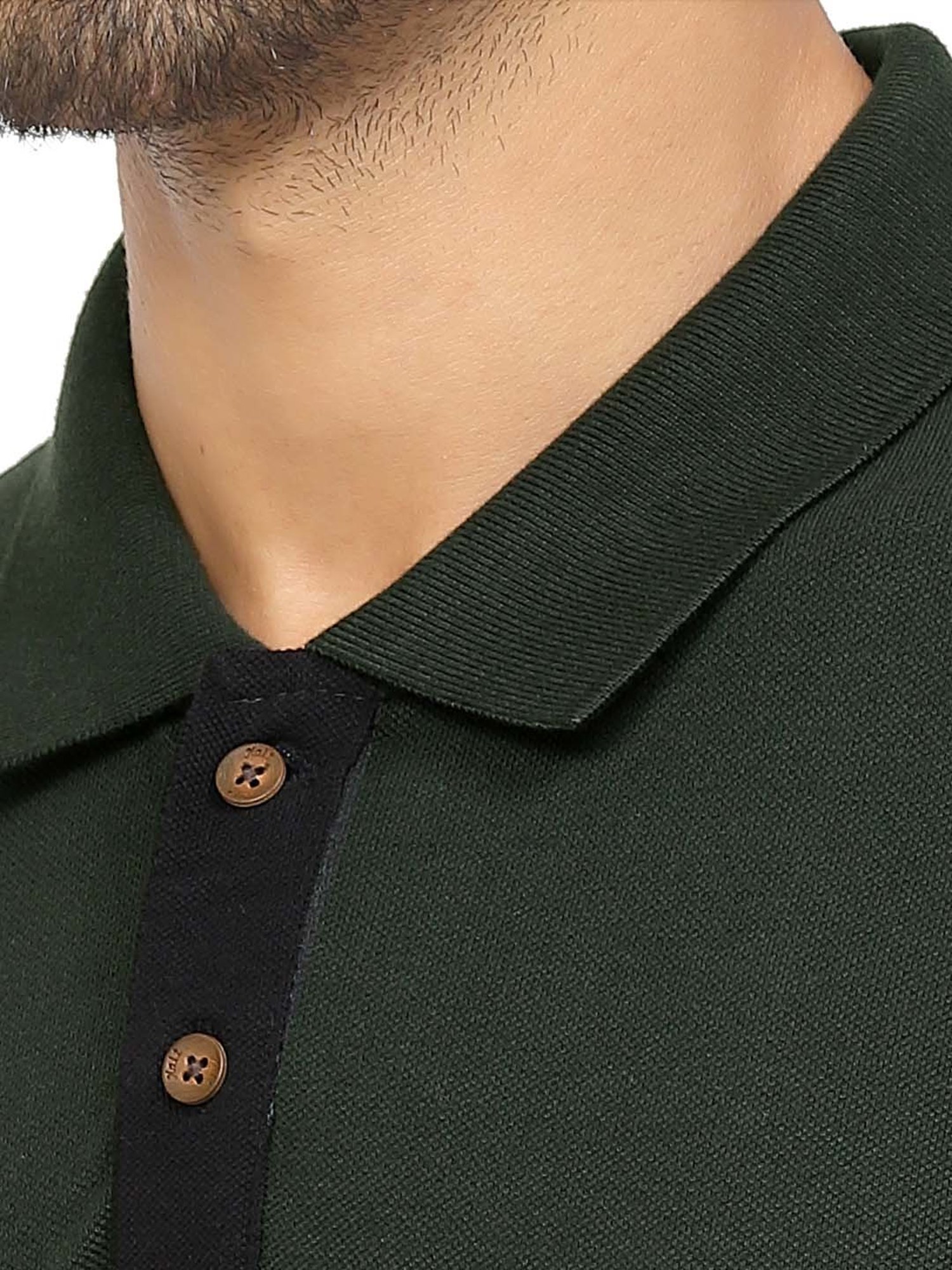 Kalt Dark Green Regular Fit Polo T-Shirt