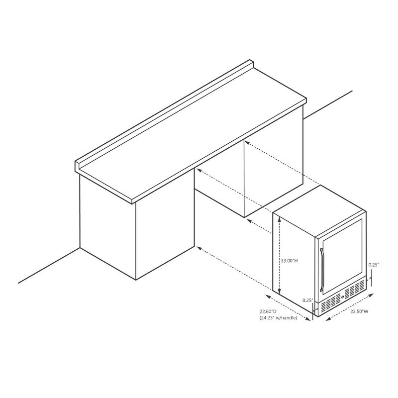 NewAir 52 Bottle Built-In Compressor Wine Cooler - Stainless Steel AWR-520SB