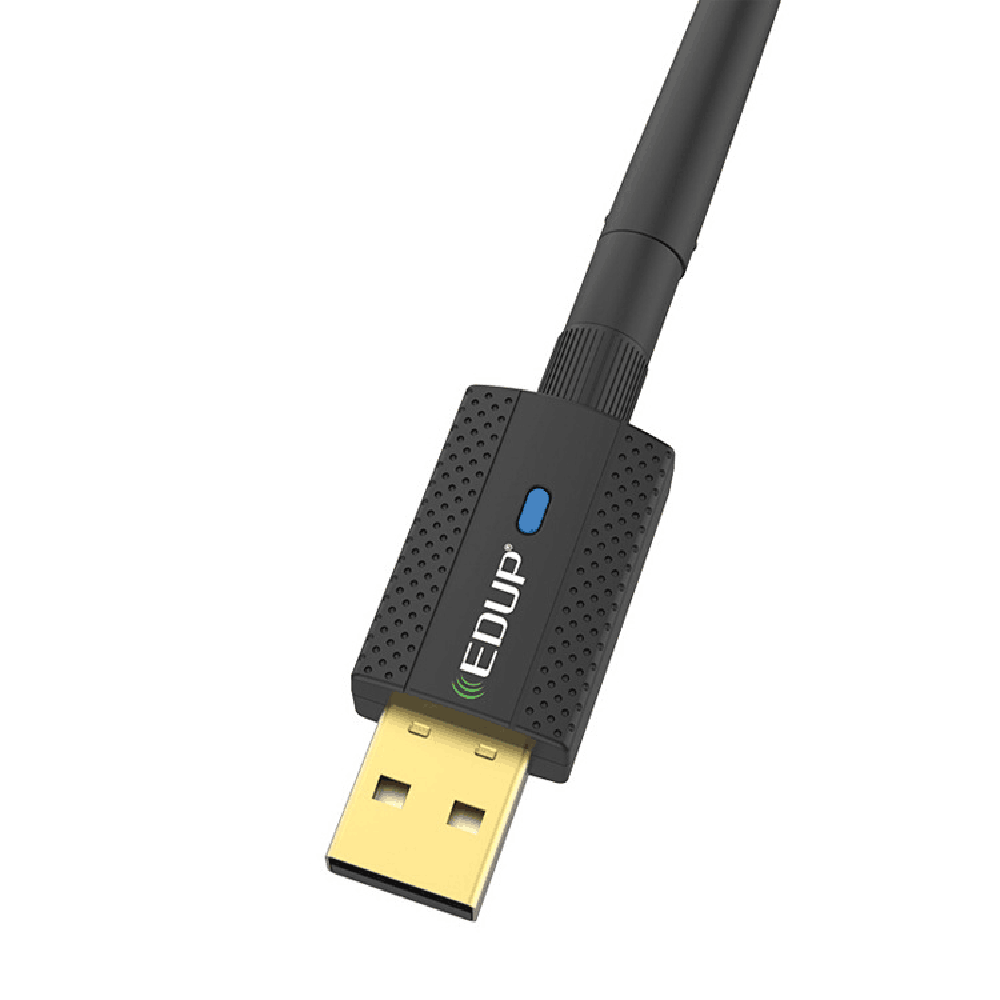 600Mbps Bluetooth 4.2 USB WiFi Adapter, Dual Band 2.4Ghz / 5.8Ghz USB Wireless Adapter with 2DBI Antenna, USB WiFi Dongle for Desktop/Computer, Support Win Vista/XP/7/8.1/10