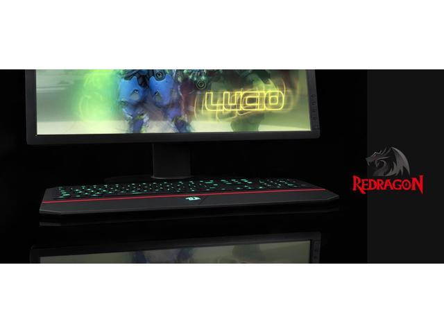 New Gaming Keyboard, RGB Gaming Keyboard RGB LED Backlit Illuminated 104 Key Silent Keyboard with Wrist Rest for Windows PC Games (RGB Backlit) Laser Engraved Keycaps ,Low profile Design