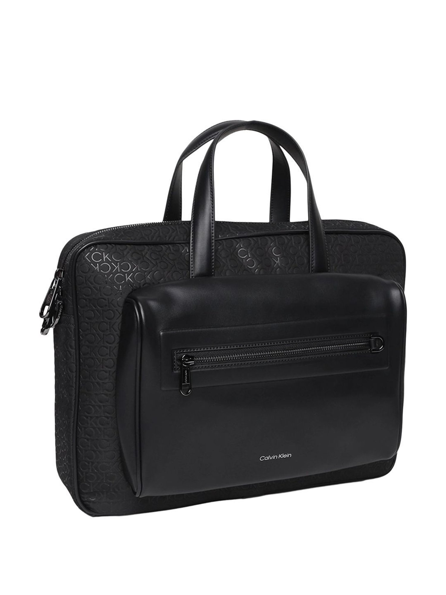 Calvin Klein Black Tonal Europe Laptop Bag
