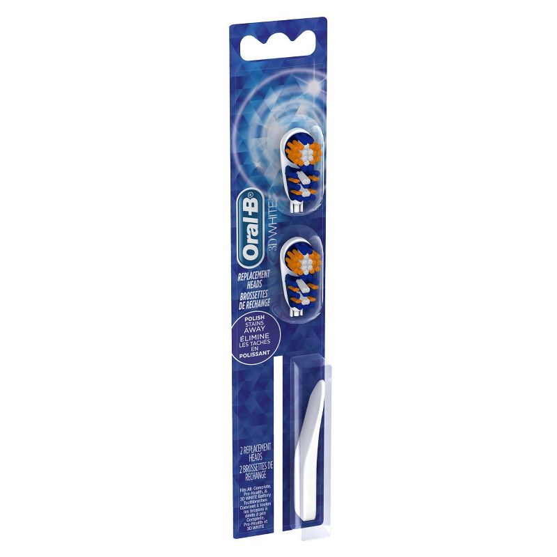 Oral-B 3D White Battery Power Toothbrush Replacement Heads - 2ct