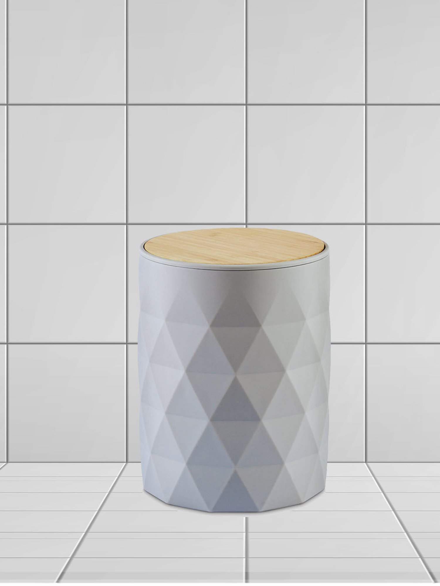 Freelance Grey SAN material (Styrene Acrylonitrile) Set of 1 Dustbins