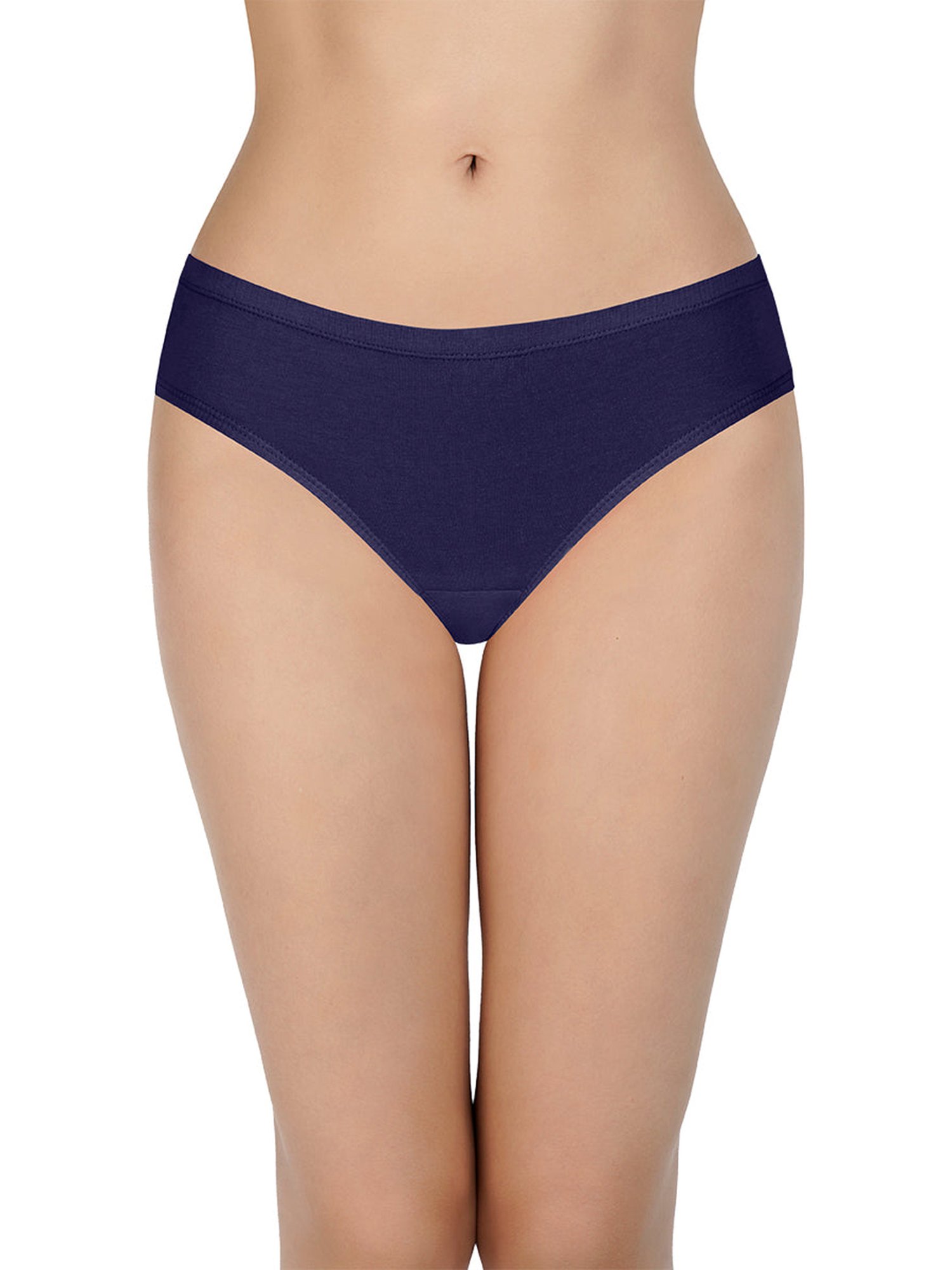 Every De by Amante Pink & Blue Cotton Printed Bikini Panties - Pack Of 3