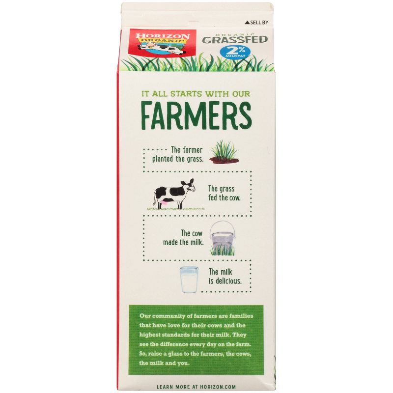 Horizon Organic Grassfed 2% Milk - 0.5gal