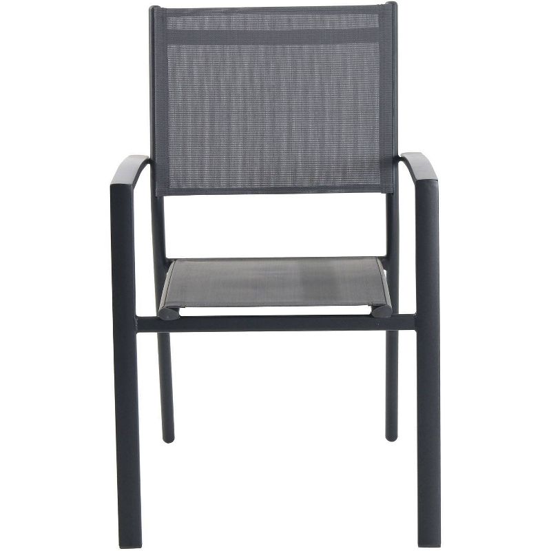 Dawson 7pc Aluminum Patio Dining Set with Extension Table - Hanover