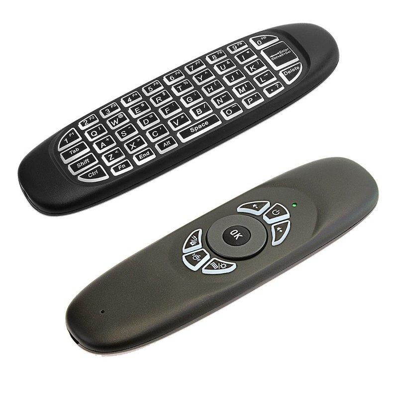 2.4G Wireless Backlight Air Mouse Keyboard For Android TV Box Laptop PC Windows Macbook OS -