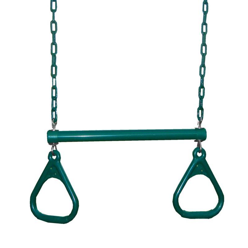 Swing-N-Slide Heavy Duty Ring/Trapeze Combo - Green