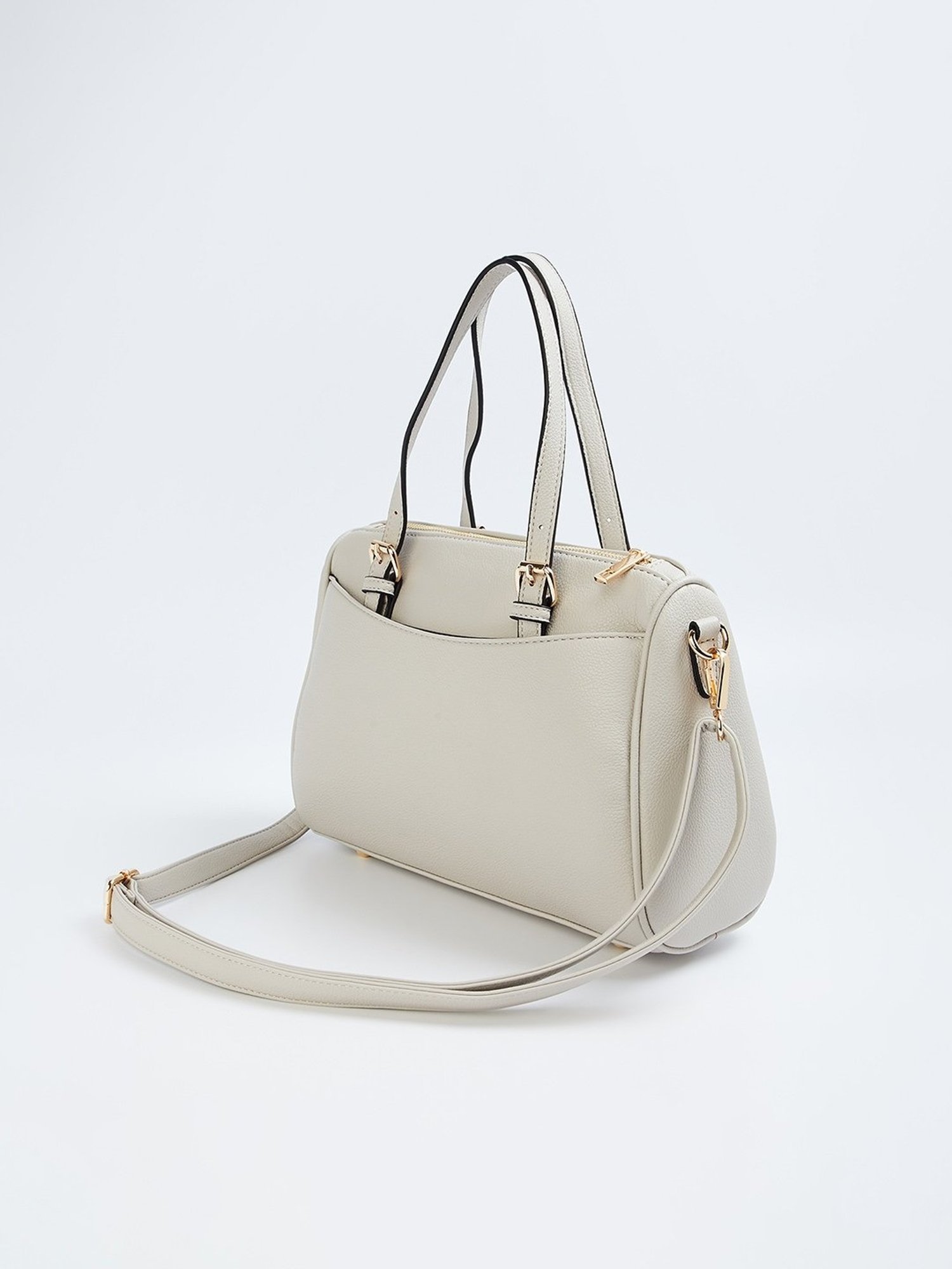 Code by Lifestyle Grey Solid Handbag