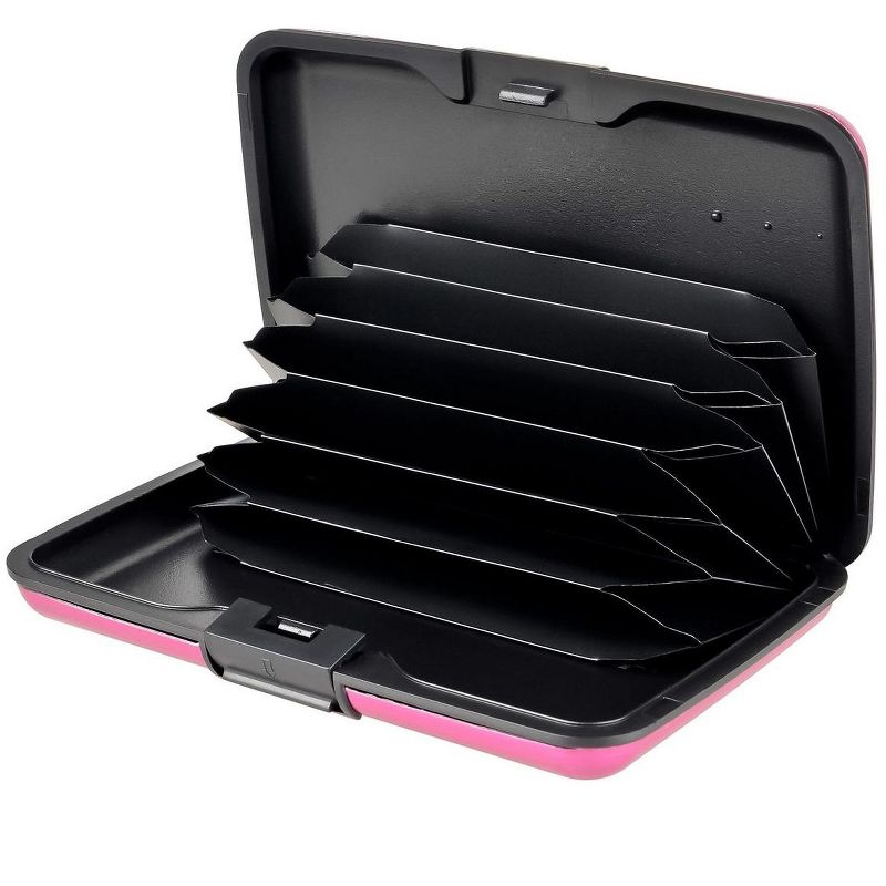 Zodaca Pink Business Aluminum ID Credit Card Wallet Case Holder Metal Box Pocket