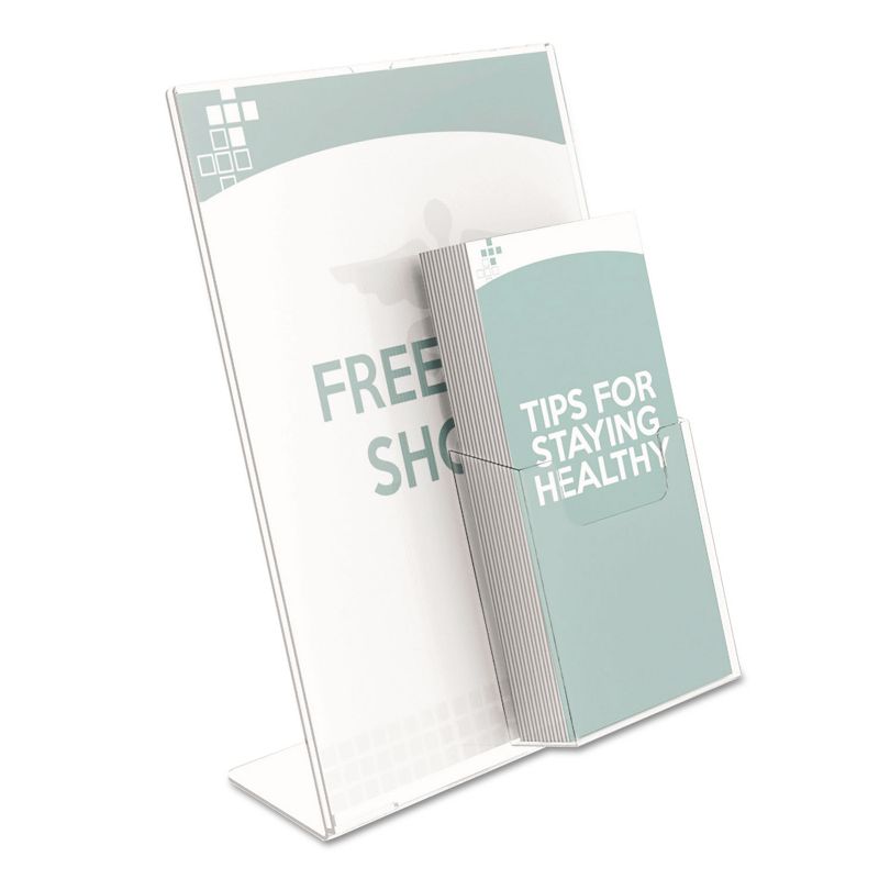 Deflecto Superior Image Sign Holder With Pocket 8-1/2w x 11h Clear 590501