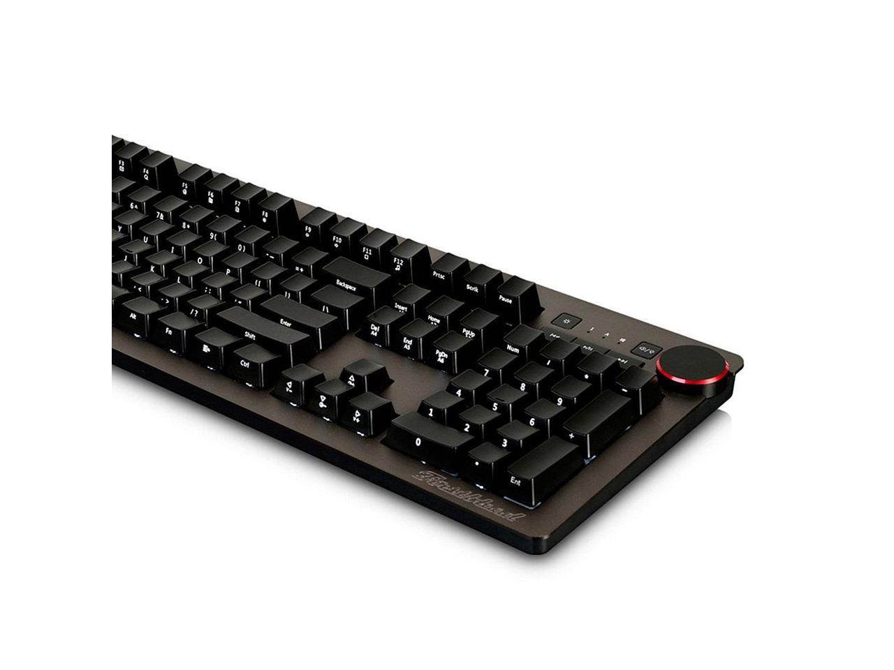 Ajazz AK60 Wired Mechanical Gaming Keyboard White Backlight  Ajazz Blue Switch 104 Classic Layout - Black