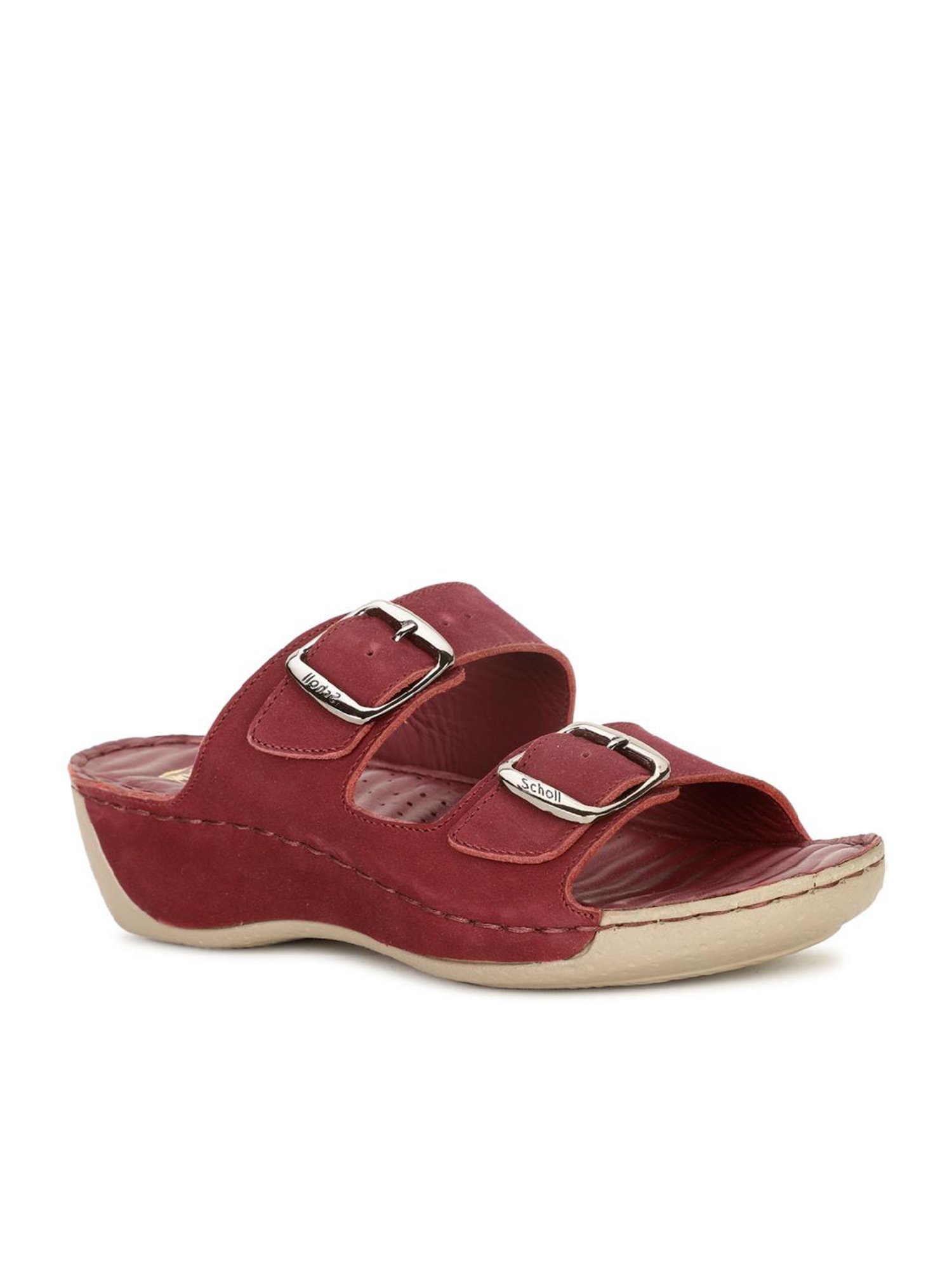 Scholl by Bata Women's Red Slide Sandals