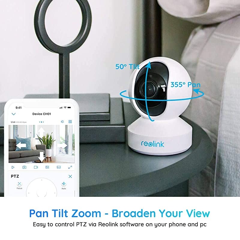Indoor Security Camera  5MP Super HD Plugin WiFi Camera with Pan Tilt Zoom Motion Alerts Ideal for Baby Monitor Pet CameraHome Security Dual Band WiFi Multiple Storage Options E1 Zoom