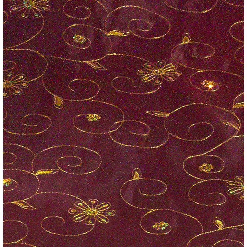 Saro Lifestyle Embroidered Holiday Tree Skirt With Sequined Design