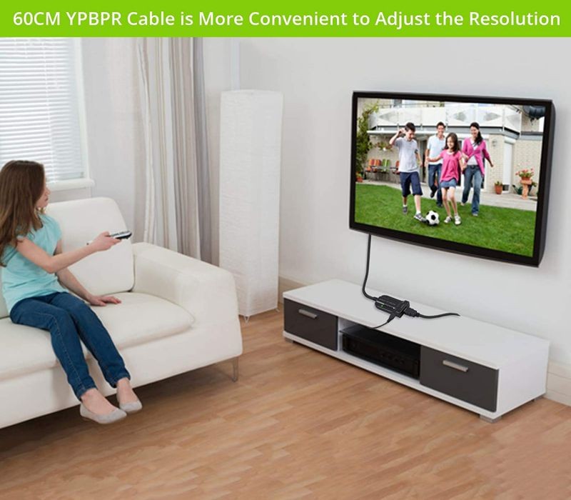 LiNKFOR HDMI to Component Converter Scaler with 60cm 1080P YPbPr Cable HDMI to YPbPr Converter Convert hdmi to Component HDMI to Video Converter HDMI to 5RCA RGB Converter