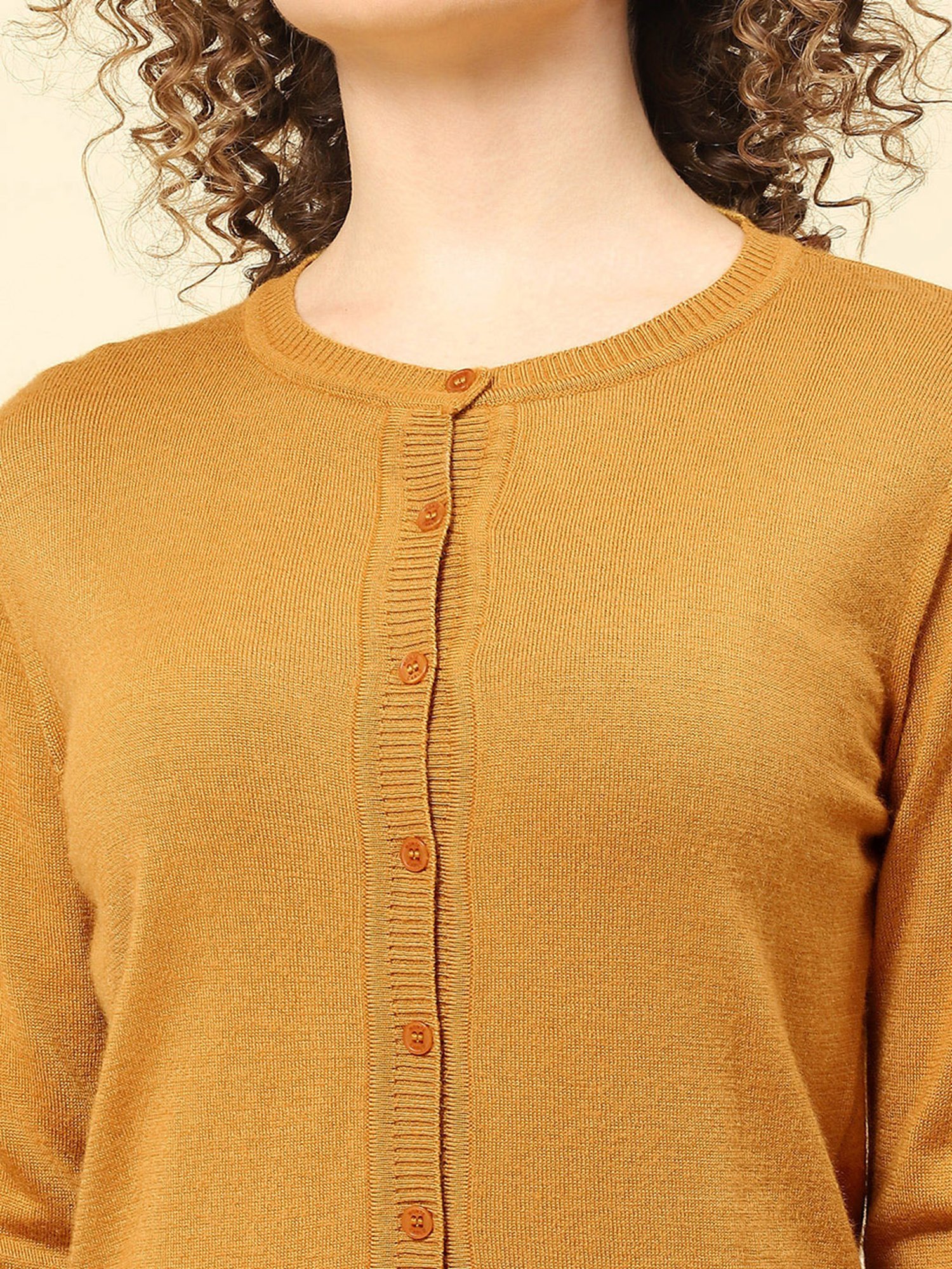 Monte Carlo Mustard Cardigan