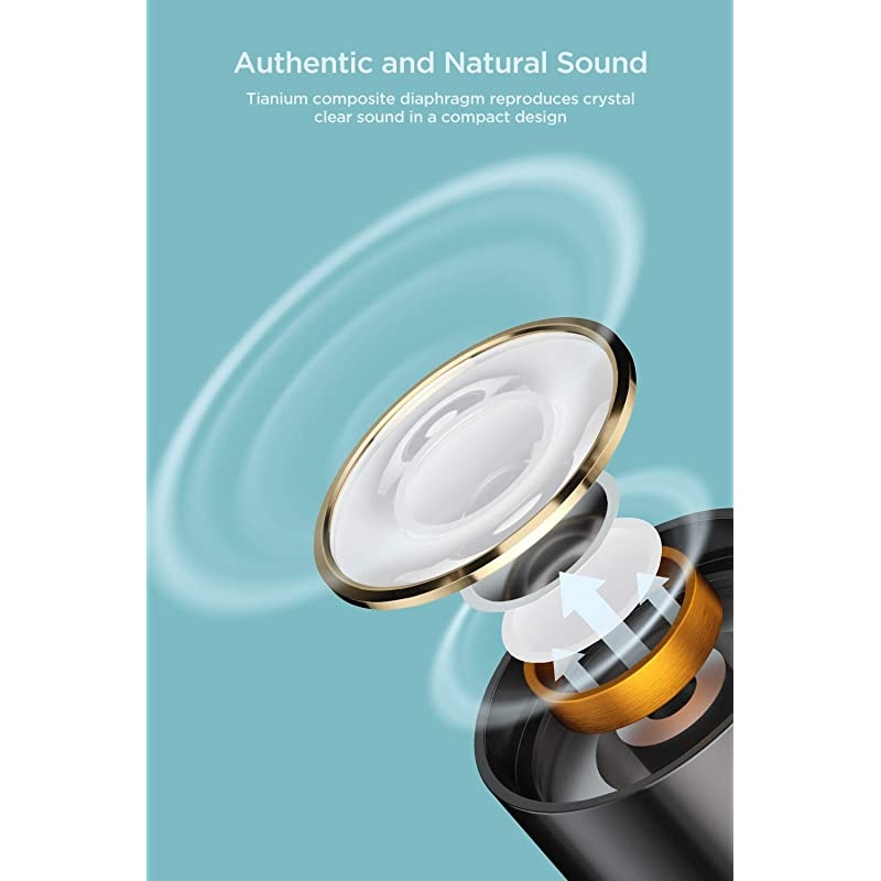 Stylish True Wireless inEar Headphones Bluetooth 65 Hours of Battery 15Minute Quick Charge for 3 Hours of Use Portable Charging Headphone Case Included True Wireless Earphones