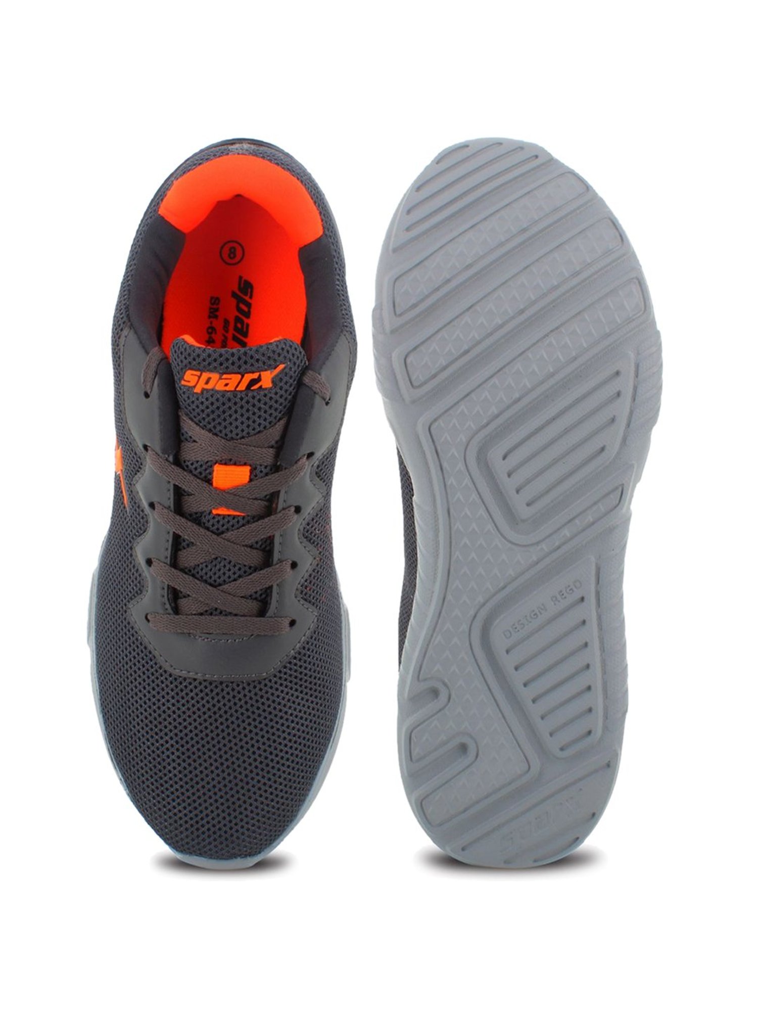 Sparx Men's Dark Grey Walking Shoes