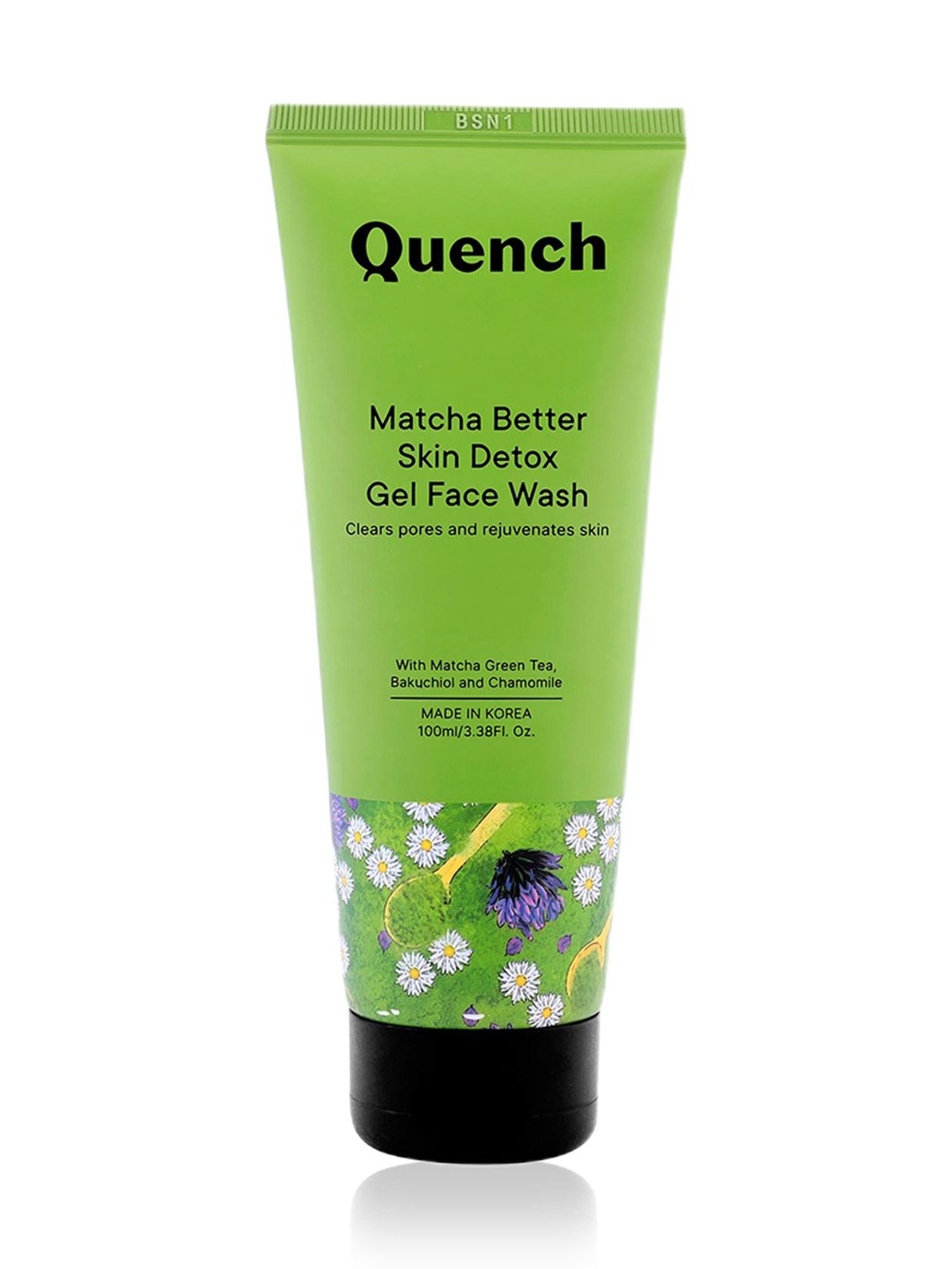 Quench Botanics Matcha Better Skin Detox Gel Face Wash - 100 ml